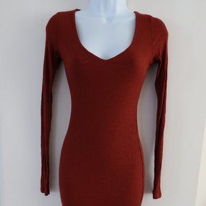 Naked Wardrobe Knit long sleeves dress